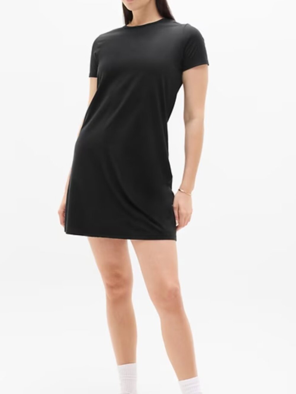 American Eagle Black Tee Shirt Mini Dress Medium